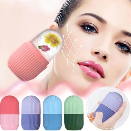 Trendzie Care Ice Roller for Face,Eyes And Neck Skin Reusable Facial Tool for Glowing & Tighten Skin (Multicolors)
