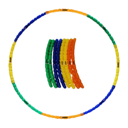 Sportssy Hula Hoop For Kids (Medium)| Sportssy Small Size Hoopa Hola Girls | Sportssy Fitness Hoop For Girls | Sports Hula Hoop | Weight Loss Hula Hoop | Plastic Hula Hoops | Multicolor Hula Hoops (Medium) 27 inches diameter