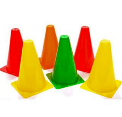 Victory Marker Cone For Football Field Marking Training & Playing Equipment, 6 Inch | Sports Agility Cone Marker Set for Practice and Training,| Soccer Cricket Track and Field Sports, Elementary Marker Cones