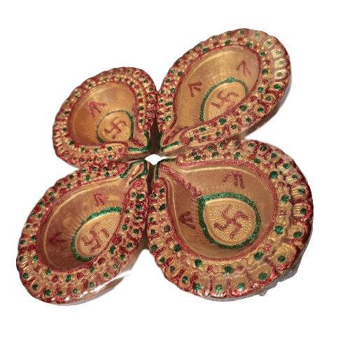 Diwali Diya | Panti for Deepavali Puja Pack of 4