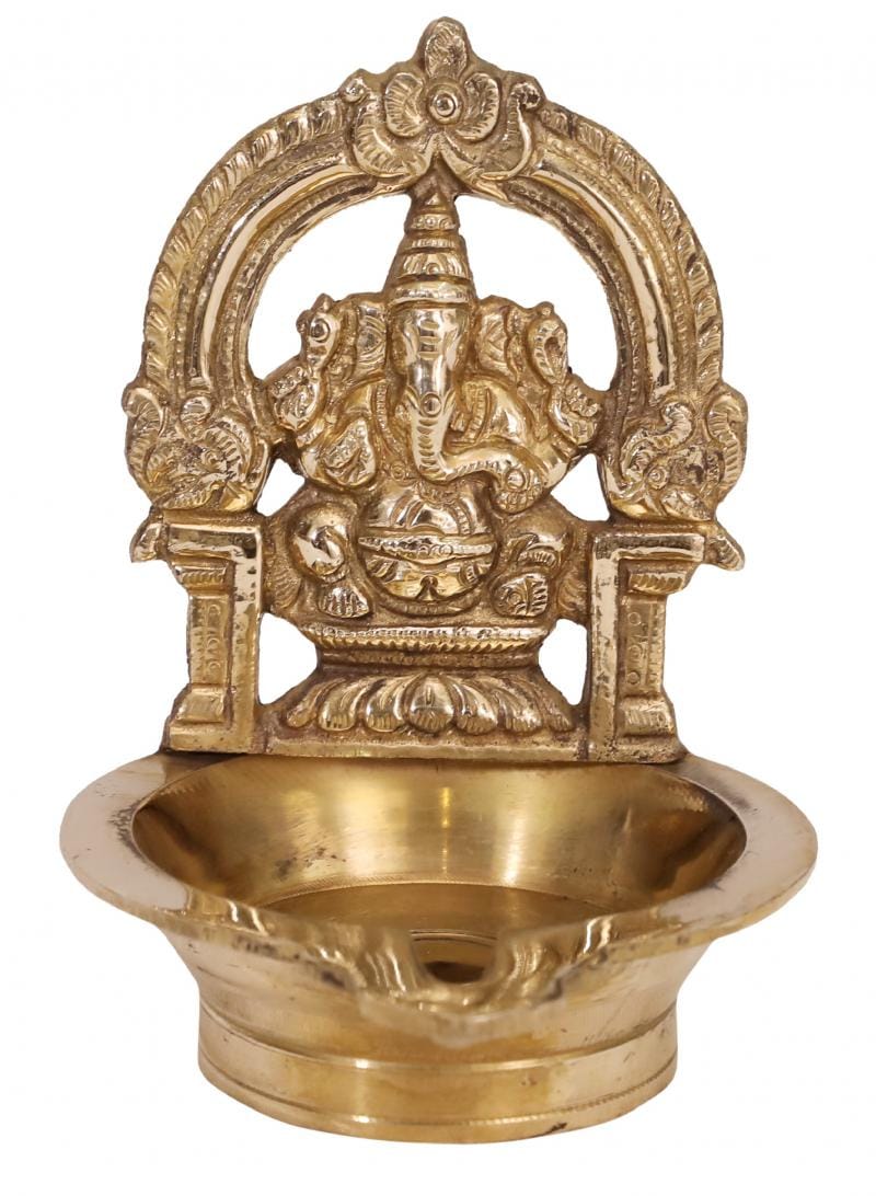 Brass Ganesh Lamp