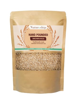 Natureship - Hand Pounded, Unpolished Premium Brown Rice 1kg