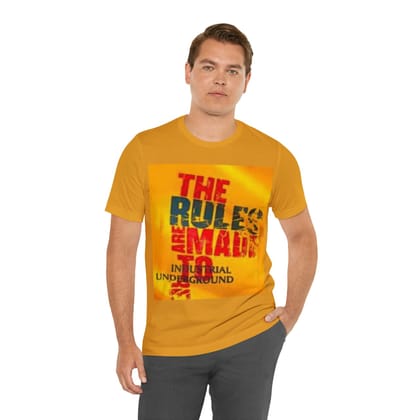 BRAND FIRI Rethink Graphic T-Shirt Mustard