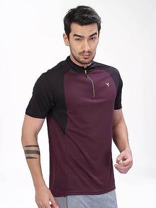 TECHNOSPORT Men T-Shirt BURGUNDY