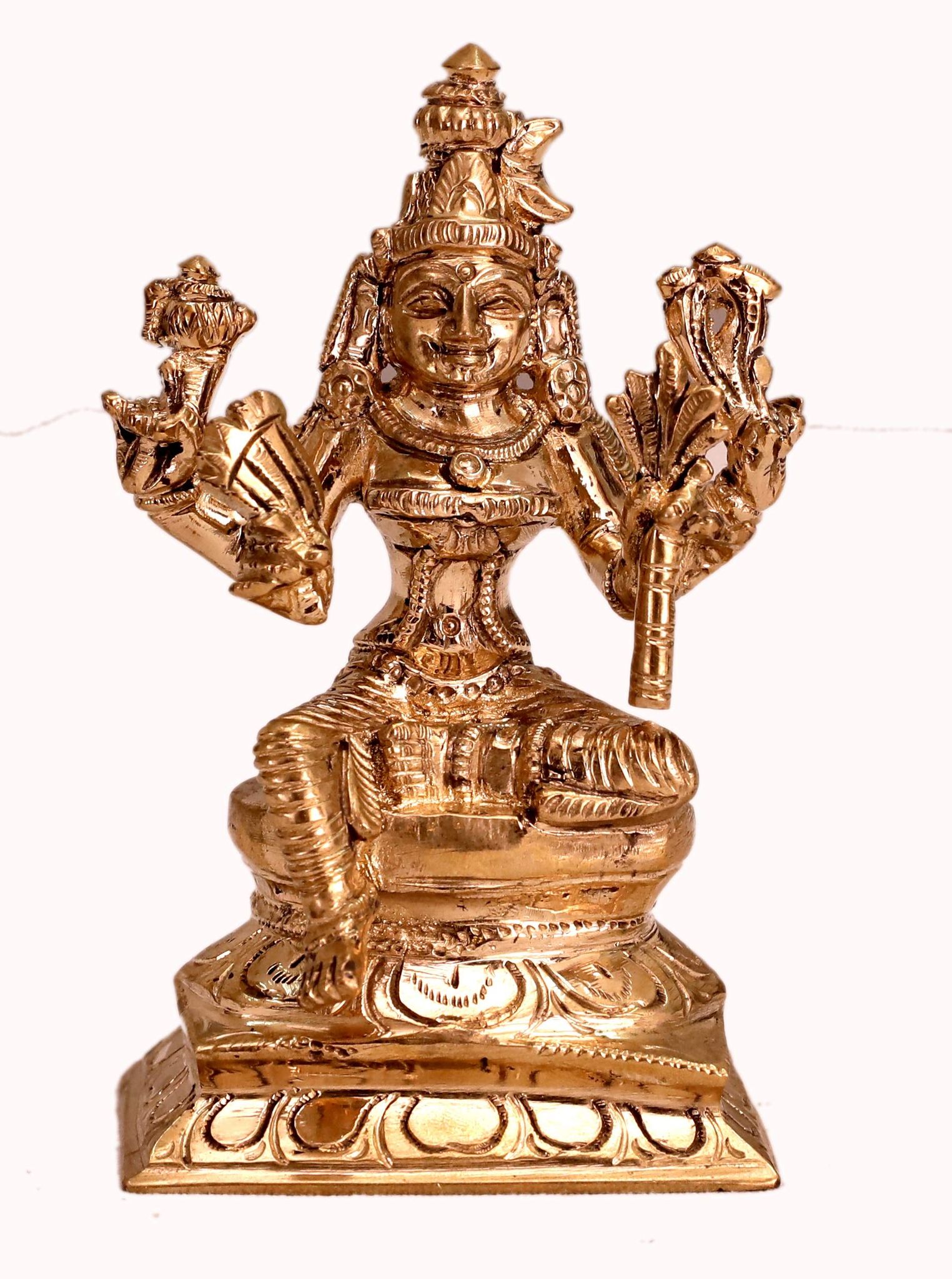 Poompuhar Bronze Rajarajeswari Idol, Standard, Bronze, 1 Piece