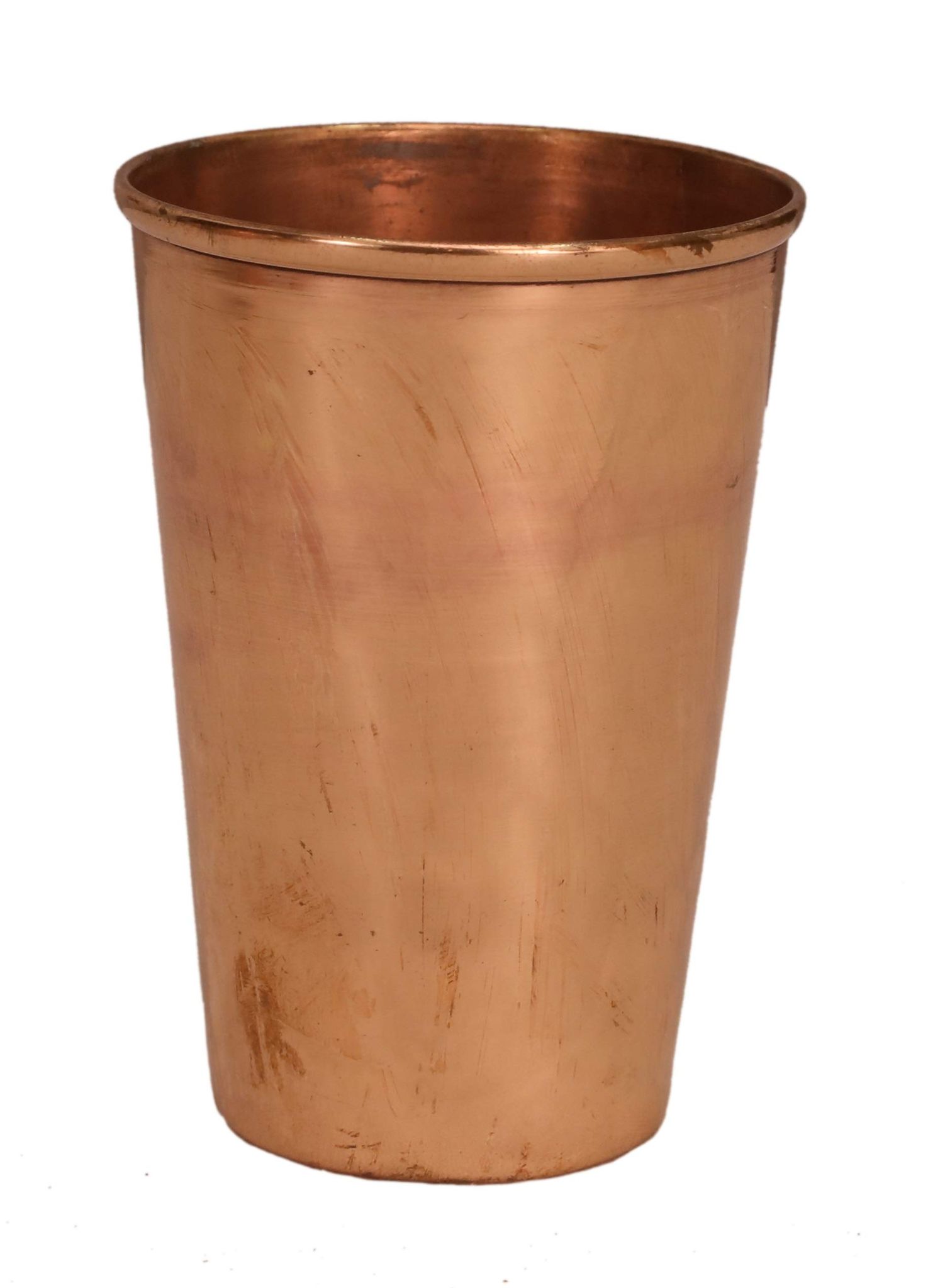 Poompuhar Copper Tumbler (2.5 inch x 3.5 inch x 5inch)