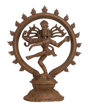 Poompuhar Bronze Natarajar Idol(2.5 inchx2 inchx6 inch, Bronze)