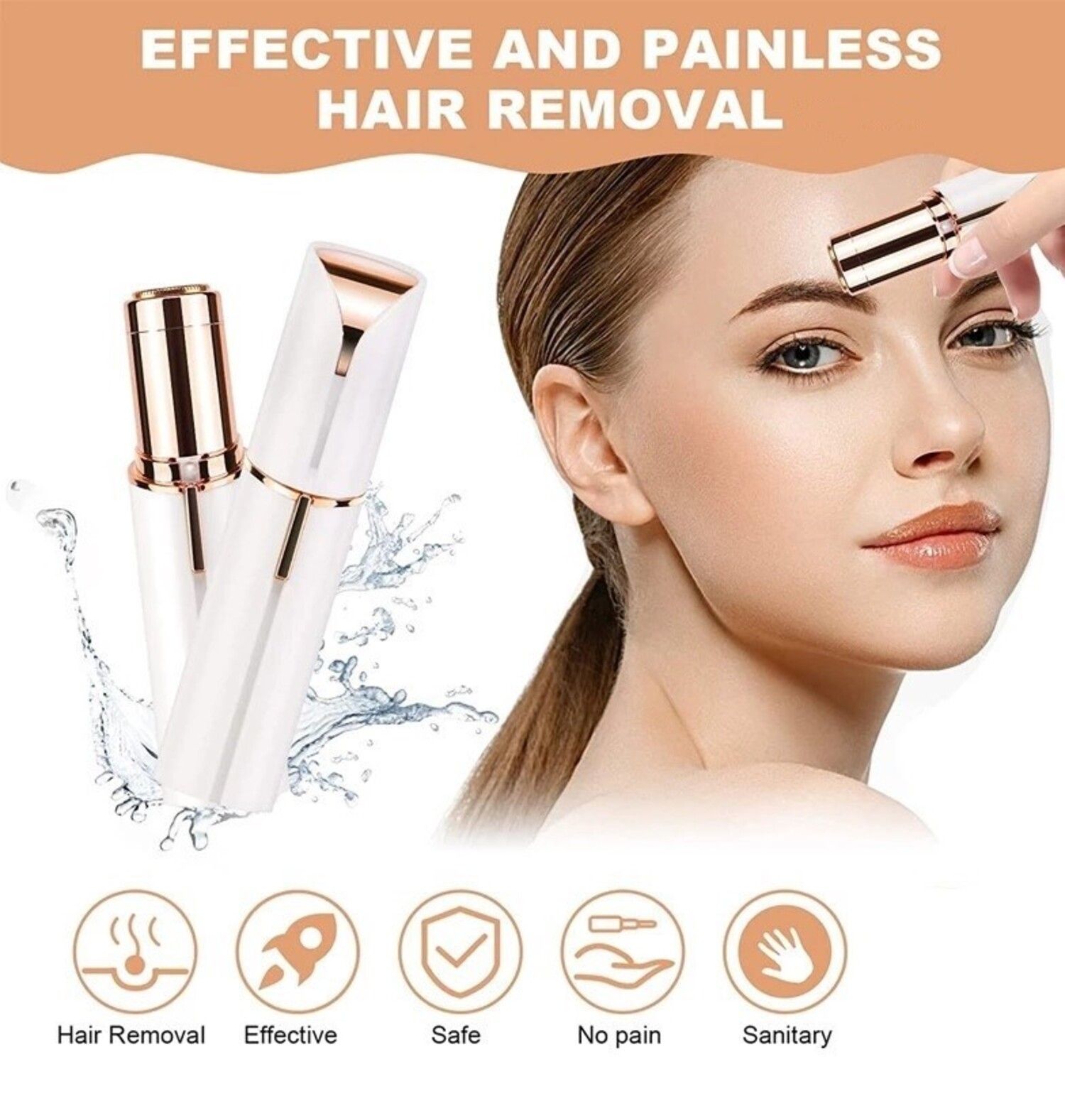 Trendzie Care Multipurpose Hair Removing Portable Painless Trimmer For I Facial Hair I Upper Lips I Armpit I Bikini Line