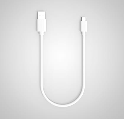 0.25 Meter PVC White - Mini Cable, twance Type C to USB 3.1 amp Fast Charging Sync Cable I Suitable for All C Type Devices Smartphones,Tablet and Accessories