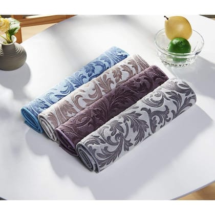 sakoraware Microfiber Absorbent Reversible Use Dish Utensils Cutlery Fruit Vegetables Fast Drying Mat for Kitchen Countertop | Dish Drying mat | Dish Drying mat | (Set of 2, 40x80 cm), Random Color