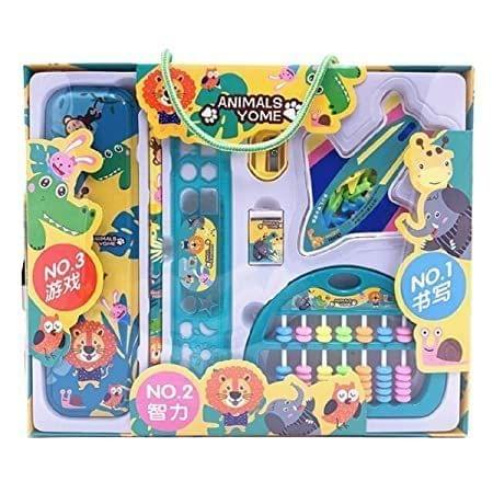 SNAPTRON Cartoon Theme Stationary Pack of 12 Sets for Kids, Staionary return  gifts for Kids Return