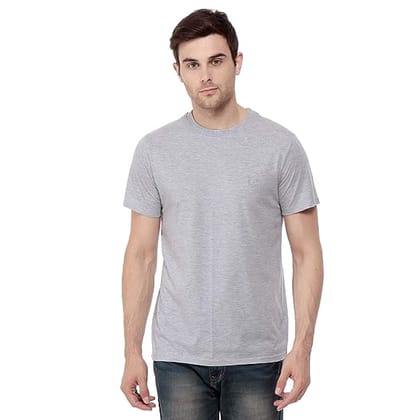Men's Cotton Regular Fit Half Sleeves T-Shirt-White