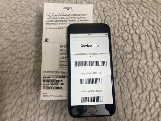 iphone se imei2