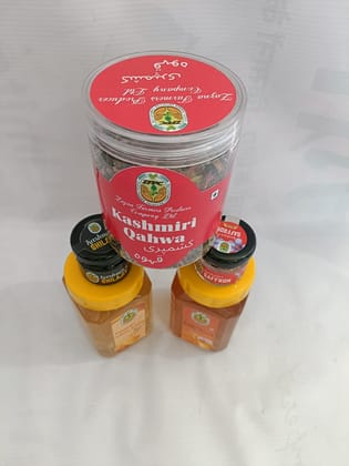 Combo Pack ( Kashmiri Qahwa, Honey white , Kesar honey , Shilajeet , Saffron mongra )