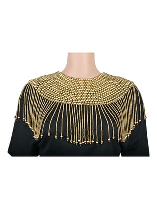 Castle gold body chain cape