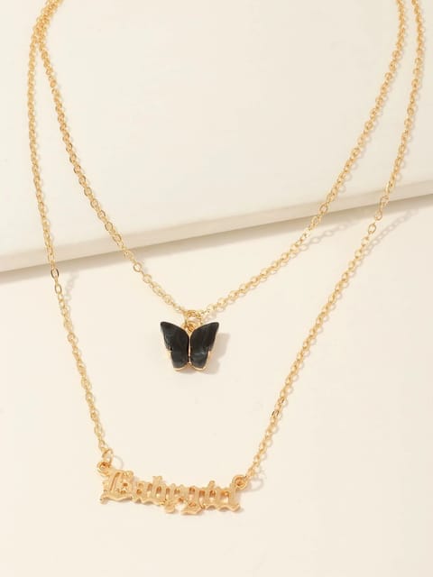 Buy Black Butterfly pendant for girls and womens Online In India At  Discounted Prices