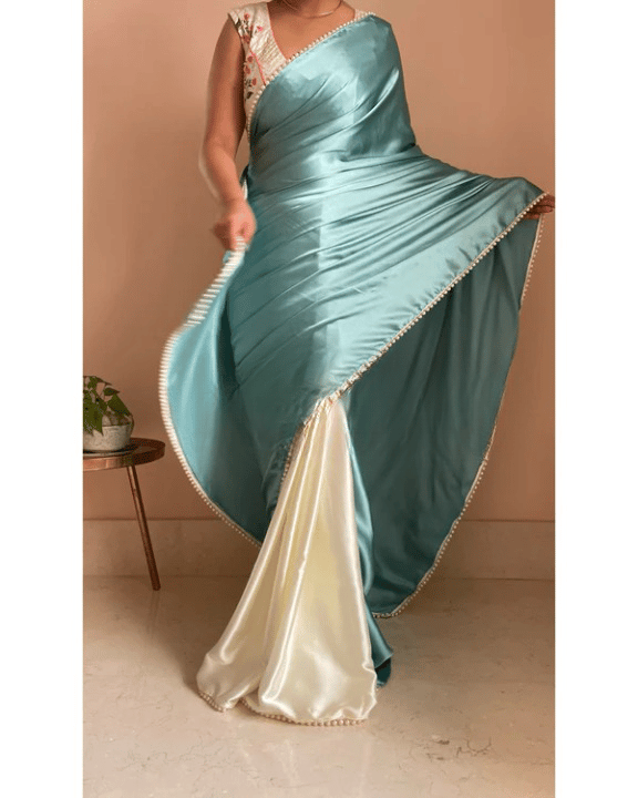 Embroidered Banarasi Supernet Saree