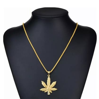 White Gold Sativa Leaf Pendant with Green Garnet Gemstones – High Point  Jewelry