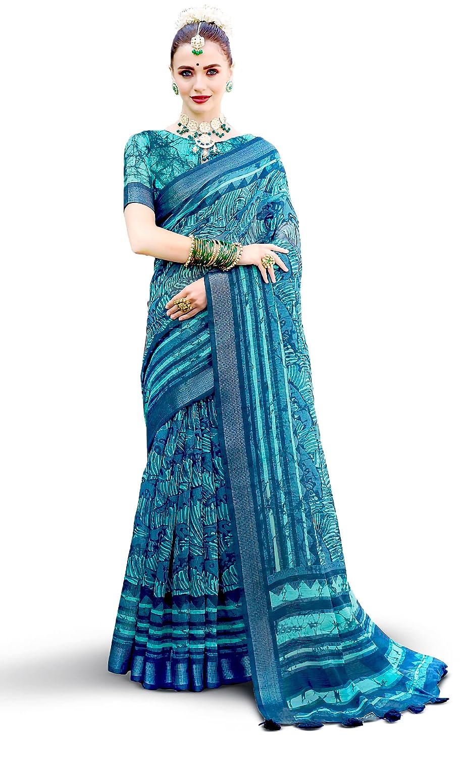 ANEKRANG Womens Cotton Saree