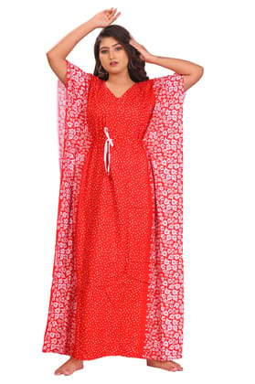 Fabimi Women L Size Cotton Kaftan Nighty New