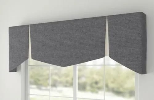 Homemakers Gray Valance Window Curtain, For Home,Hotel