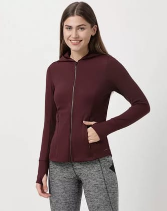 Women's Microfiber Elastane Stretch Slim Fit  Solid Casual Jacket