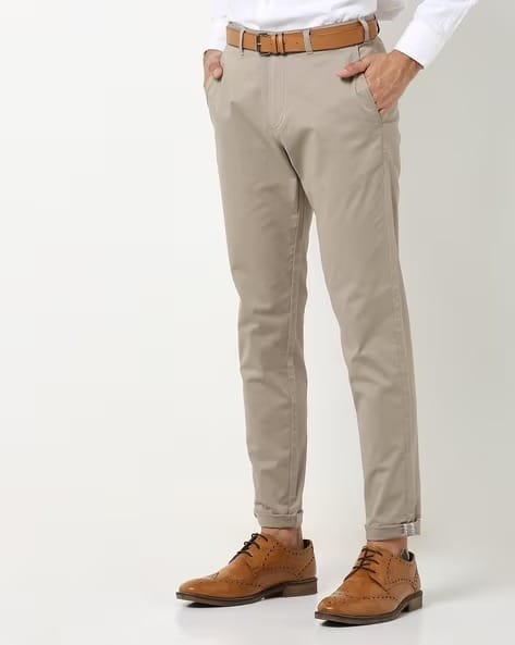 Men Formal Dress Pants Flat Front Straight Trousers Office Business Slim  Fit | eBay