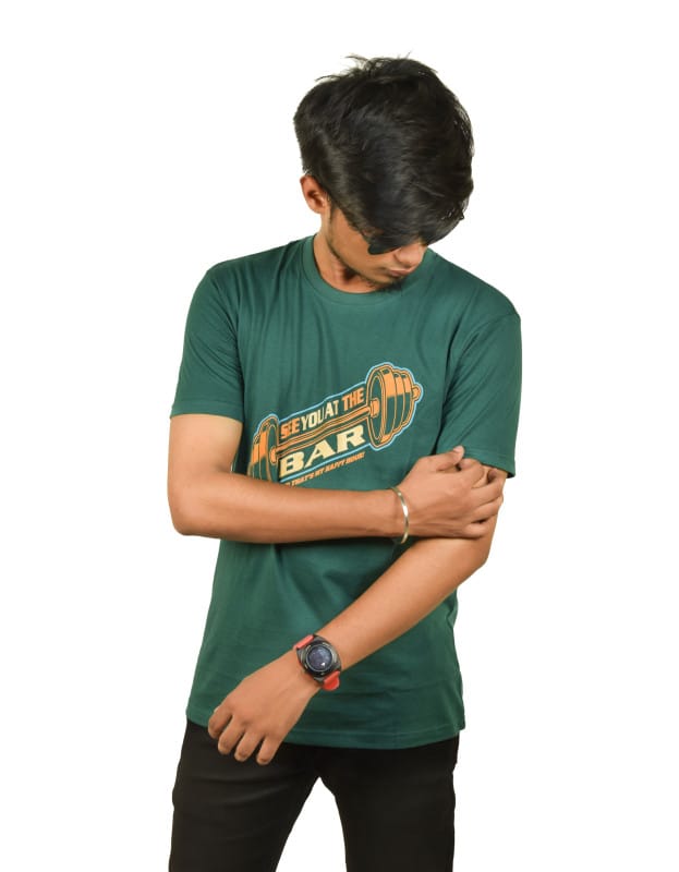 Trendy Fashion Men Green Tshirts