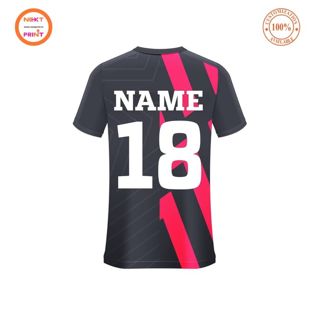 Buy NEXT PRINT Men`s Football Sports Jersey with Team Name, Name and Number, Men's Football Name Print T-Shirt