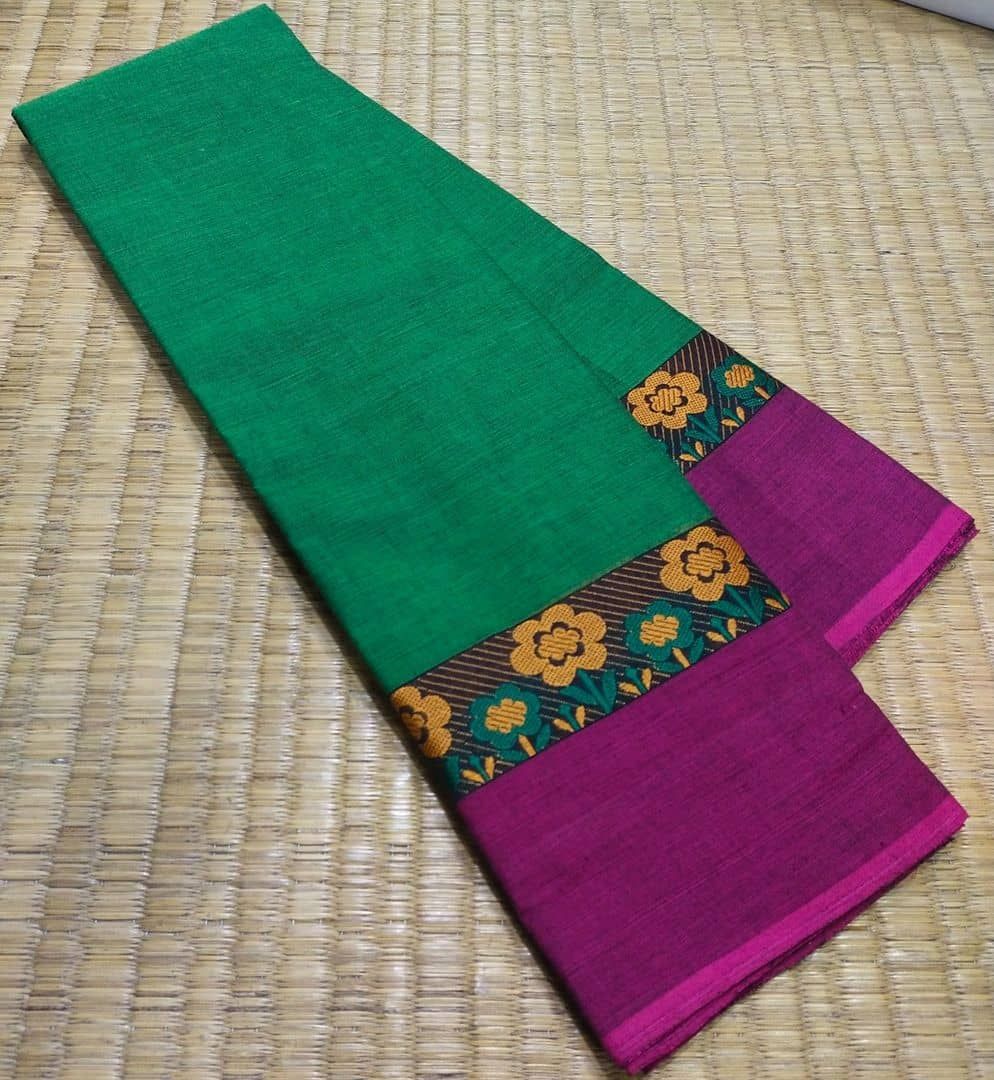 Lemony Green Kanchi Silk Cotton Saree PC5240 Worldwide Ship – Parijat  Collections