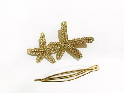 GOKULAM Handmade Hair Accessories Banana Clutcher and Hair Pin Hairclip for Girls and Women