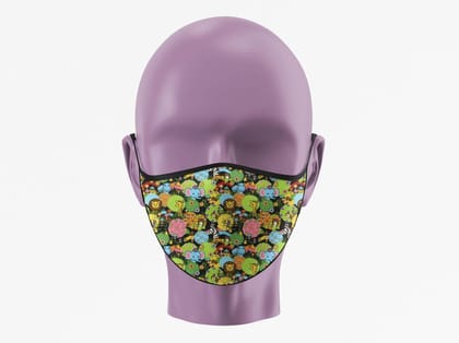 Retro Jungle Party Face Mask (Pack of 1, 3, 5, 10)