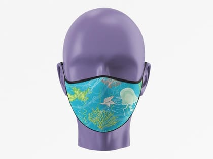 Stunning Sealife Face Mask (Pack of 1, 3, 5, 10)