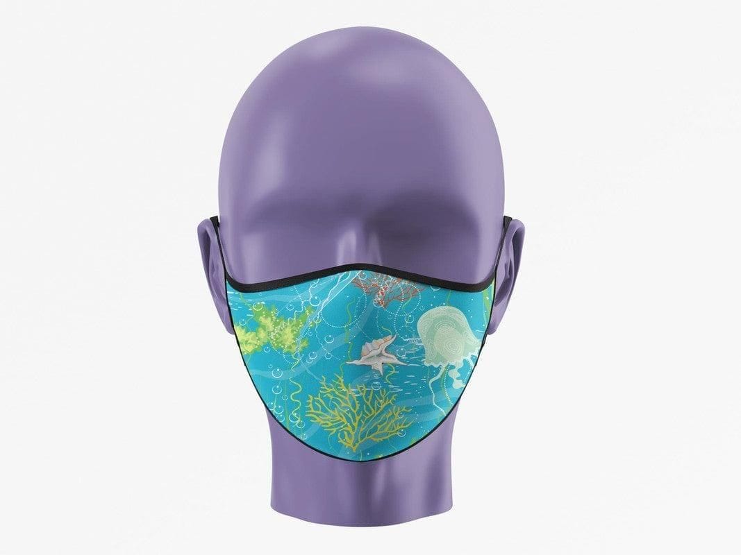 Stunning Sealife Face Mask (Pack of 1, 3, 5, 10)