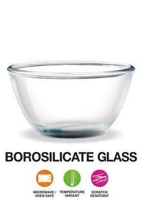 Treo Glass Mixing Bowl - 2500 ml, Transparent