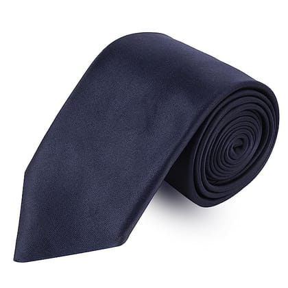 Handpainted Tie navy blue color tie