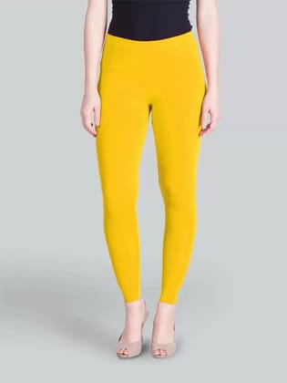 Ankle Length Ethnic Wear Legging  (Yellow, Solid)
