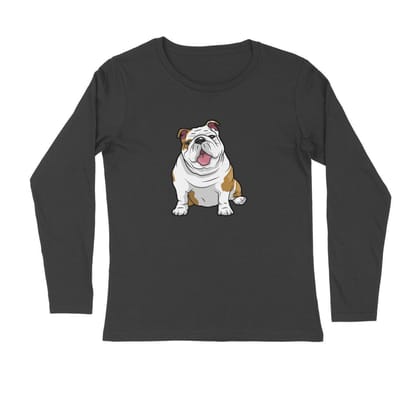 Full Sleeves Round Neck (Men) - Wringkly Sprinkly Bulldog (7 Colours)