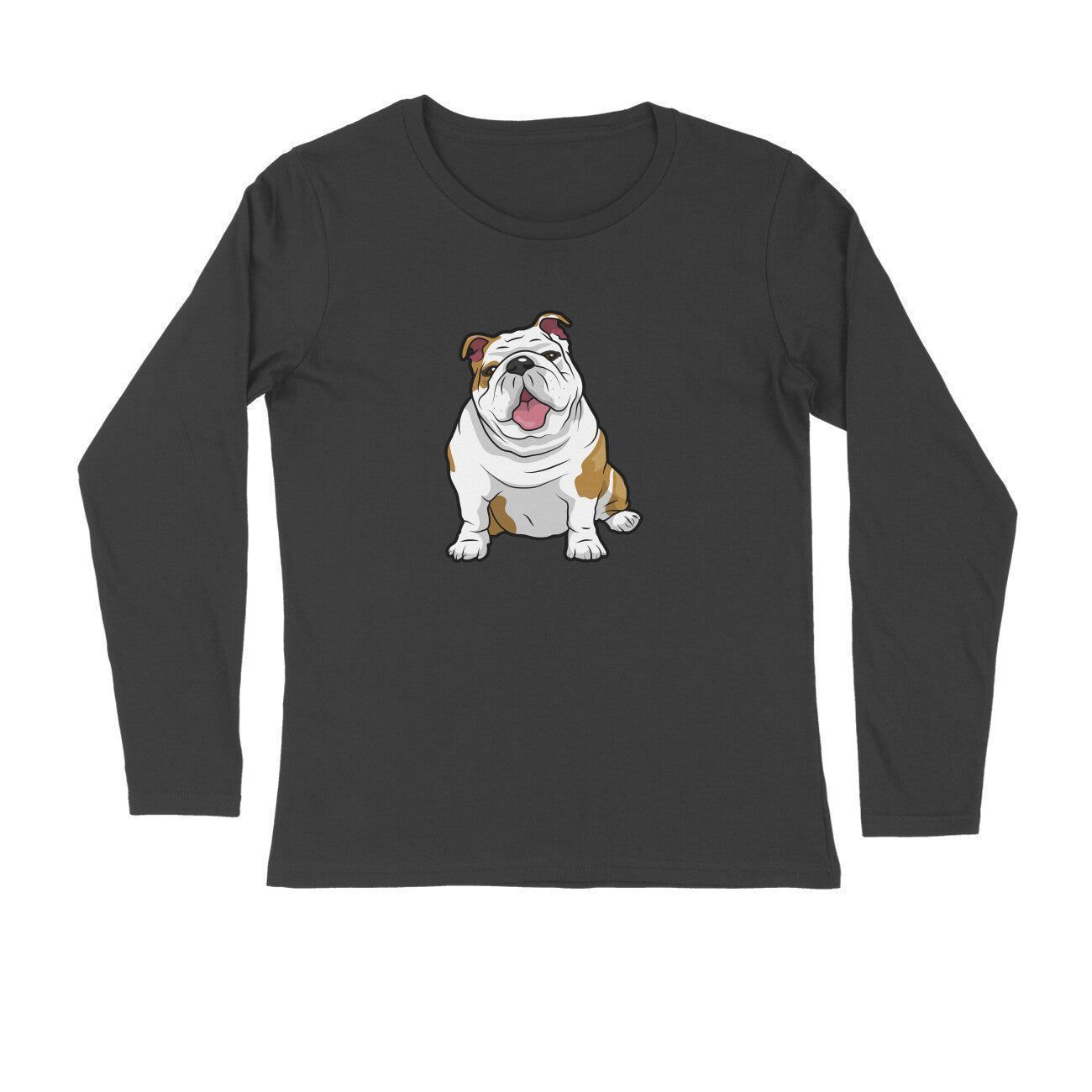 Full Sleeves Round Neck (Men) - Wringkly Sprinkly Bulldog (7 Colours)