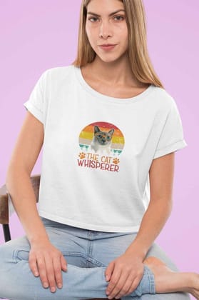 Crop Top (Women) - The Cat Whisperer (9 Colours)