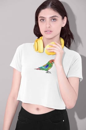 Crop Top (Women) - Pretty Jandaya Parakeet (12 Colours)