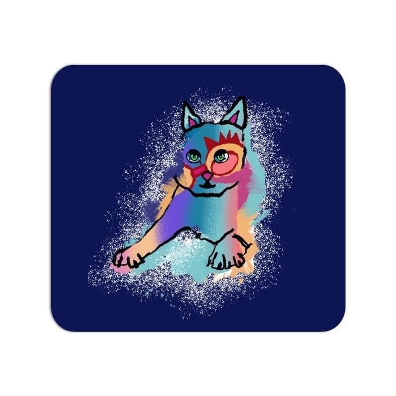 Russian Blue Sparkle Cat Mouse Pad