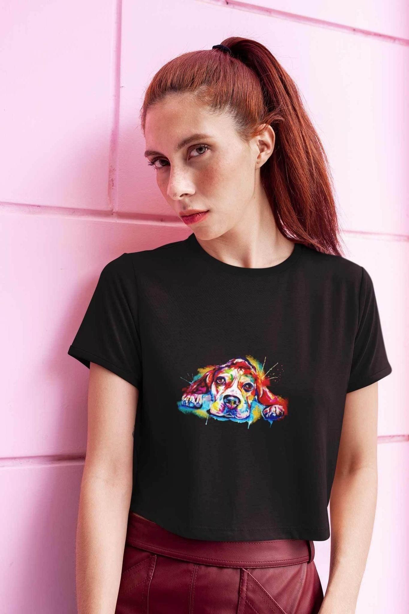 Crop Top (Women) - Droopy Dog Eyes (12 Colours)