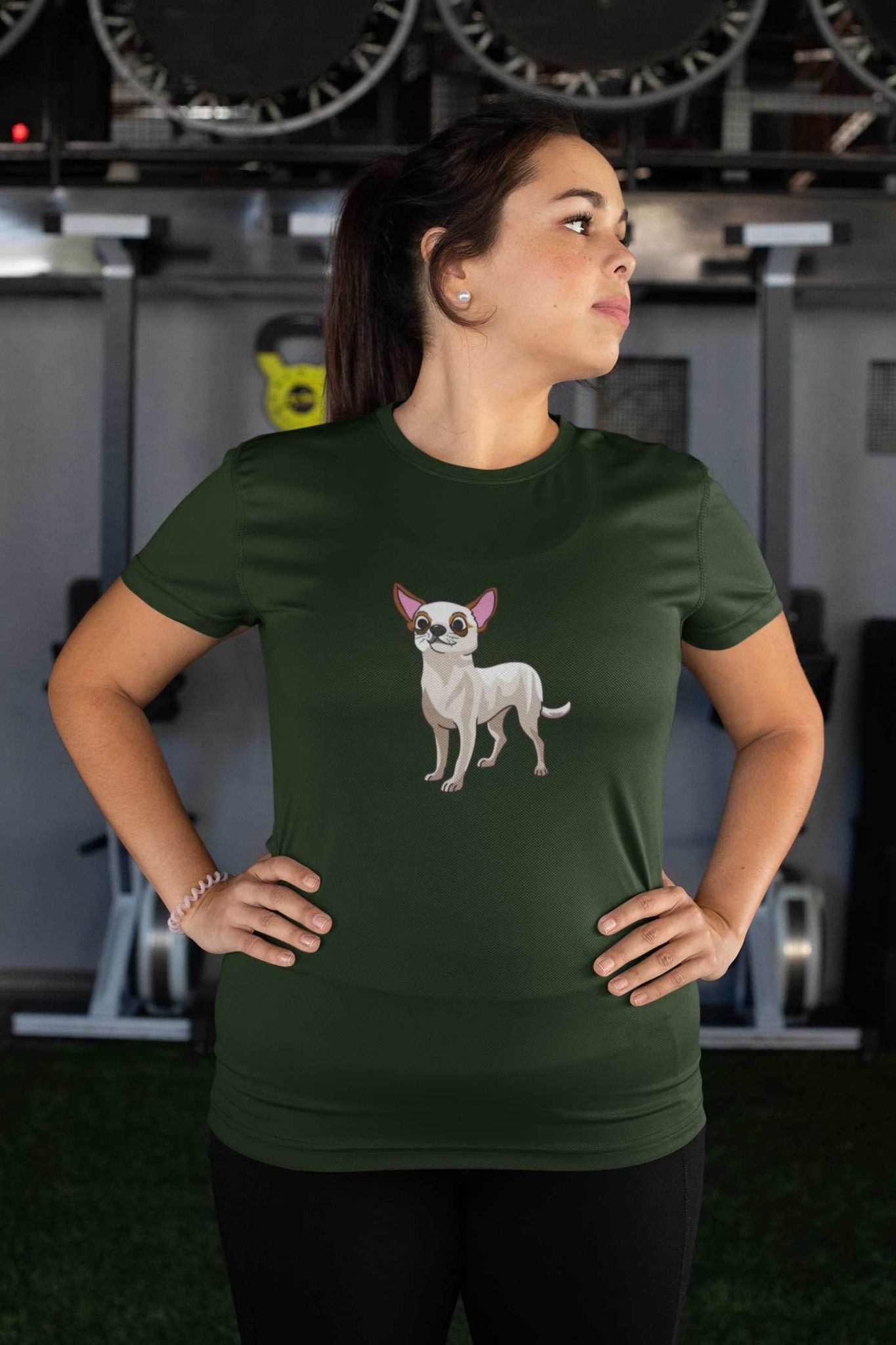 Round Neck T-Shirt (Women) - Chatty Chihuahua (16 Colours)