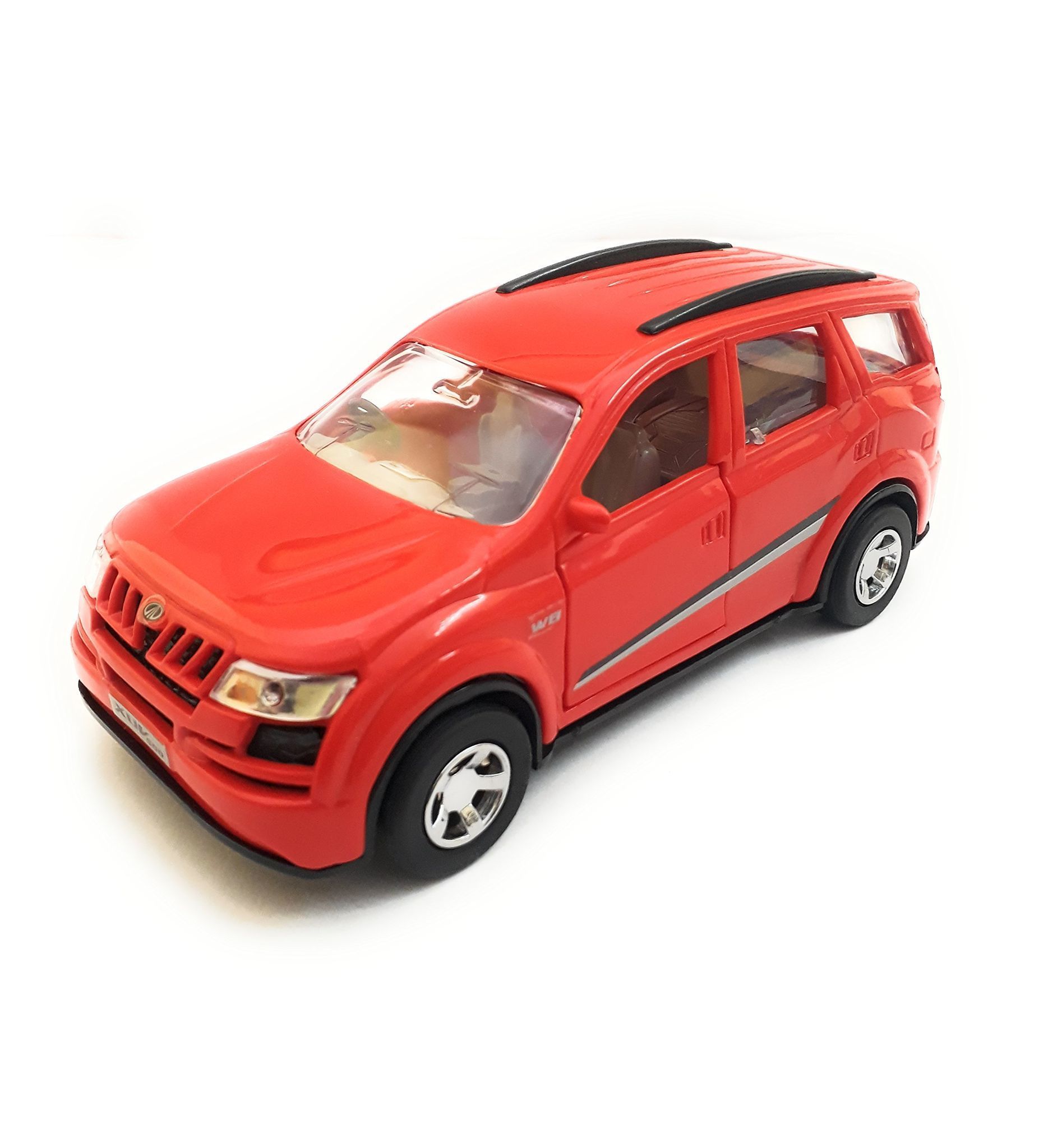 Varshas Mahindra XUV 500 Car Toy For Kids, Red Color, Length 17 Cm