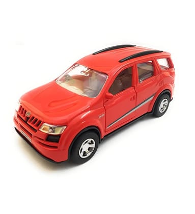 Mehtab Pull Back Plastic Mahindra XUV 500 Die-Cast Miniature Car Toy| Wonderful Design & Bold Looks |Openable Doors for Kids Fun (Pack of 1, Red)