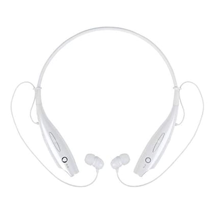 Ekdant HBS-730 Wireless Neckband Bluetooth Wireless Earphones With Mic - White