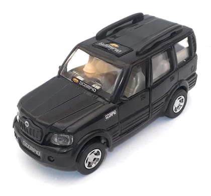 Cube Play Pull Back Scorpio Toy Car for Kids with Opening Doors and Hood Opening Wonderful Design and Bold Looks Miniature Scaled Models Toy Car with Doors (Multicolor)