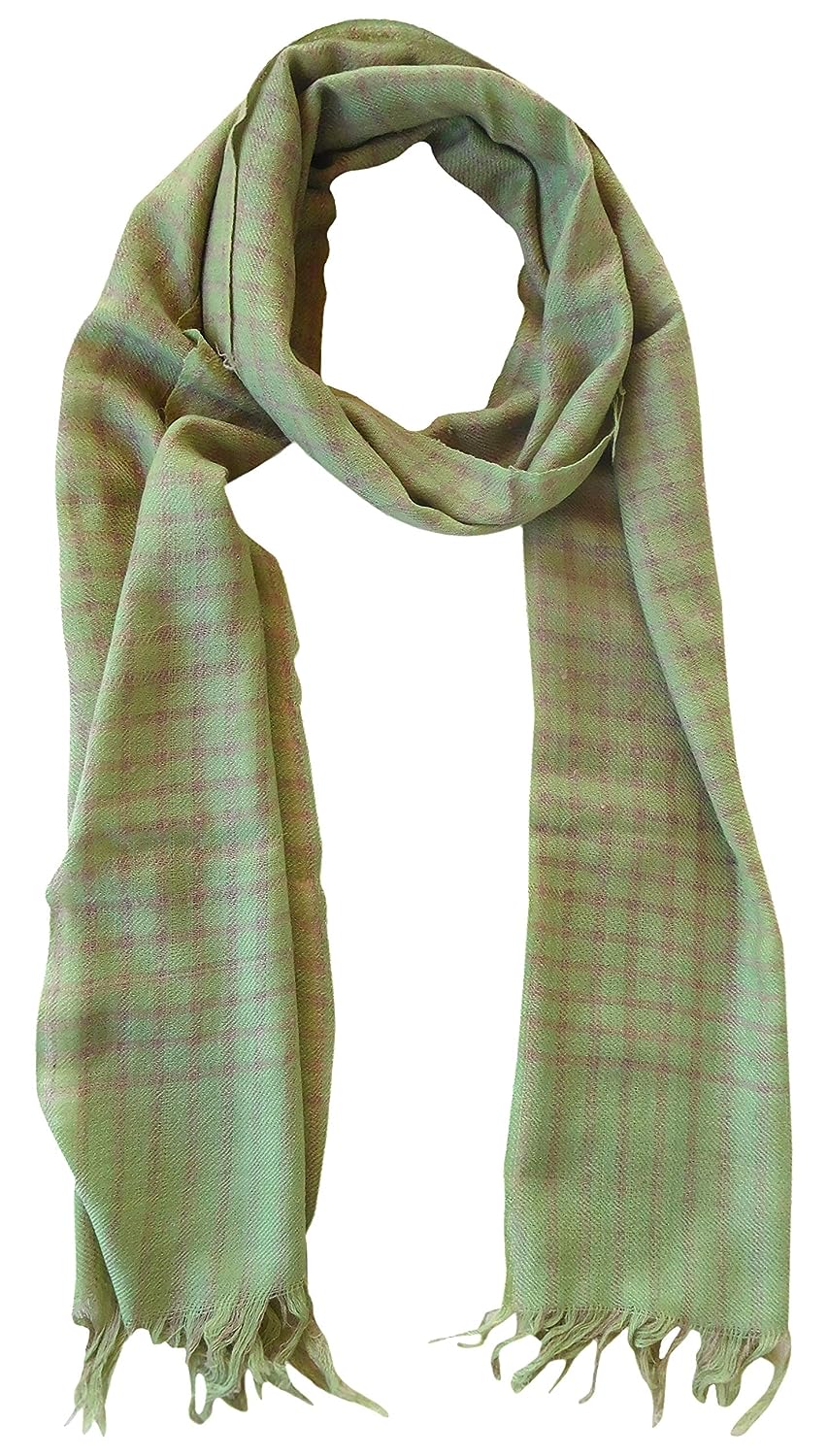 Hand woven Art Sand & Craft Handloom Scarf (Green)