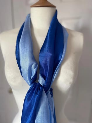 Hand Woven blue scraf for women